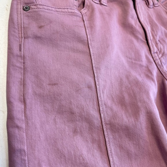 American Eagle Outfitters Low Rise Baggy Wide Leg Jeans Size 2 Short Pink - Picture 7 of 9
